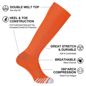 Chaussettes de football confortables à faible MOQ, taille personnalisée, pour jeunes, vêtements de sport - Product Image 1
