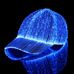 Fashion Flashing Glow In The Dark Led Luminous Hat Light Up Baseball Caps With 11 Flashing Led Lights For Men