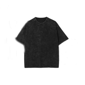 เสื้อยืดคอตตอนเนื้อหนัก 240 GSM ซักย้อมสีแดงเลือดหมู ผ้าหรูหรา ปักลายปักโลโก้ตามสั่ง เสื้อยืดคอตตอน 100% สำหรับผู้ชาย - Product Image 2