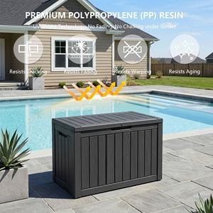 Bac de rangement noir moulé par injection de 45 gallons - Product Image 5