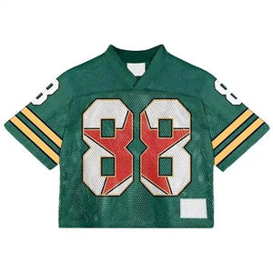 Breathable Mesh American Football Jersey Sublimation Print Blank <b>Hip</b> Hop Sportswear Wholesale - Product Image 3