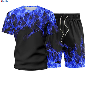 Conjunto Deportivo de Verano Personalizado con Estampado Sublimado de Alta Calidad, Transpirable y Tejido, el Más Vendido para Hombre - Product Image 4