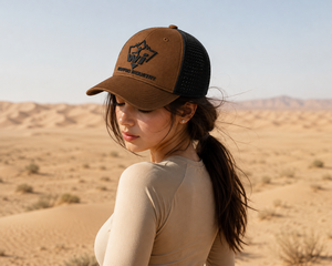 Gorra Deportiva Unisex Personalizada con Malla Lateral Marrón, Transpirable, para Trabajo al Aire Libre, Deportes, Viajes y Uso Diario - Product Image 6