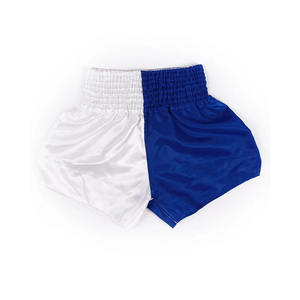 Customized Two Color Satin Muay Thai Shorts <b>Mens</b> Kids Boxing <b>Trunks</b>, Breathable MMA Grappling Kickboxing Fightwear Uniforms - Product Image 4
