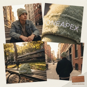 Gorro de Punto Verde Oliva para Hombre, Gorro de Invierno con Puño, Unisex, Estilo Urbano, Gorro Tipo Skull, Logotipo Personalizado, Accesorio de Moda al por Mayor - Product Image 6