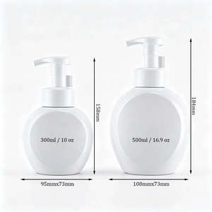 Flacons Distributeurs de Savon Corporel et Facial de Haute Qualité 300ml 500ml en Plastique PET – Bouteilles en Plastique en Gros avec Pompe Mousse pour Savon Liquide pour les Mains - Product Image 2
