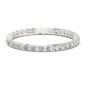 Bracelet tennis de luxe en moissanite et diamant, en argent sterling 925, serti de pierres, bijoux fins personnalisés, vente en gros - Product Image 2