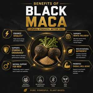 Capsules de Maca Noire Avancée, 60 unités, Complément Naturel à Base de Racine de Maca pour la Nutrition Quotidienne, Favorisant l'Énergie, la Force et le Bien-être - Product Image 4