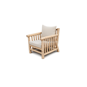 Ensemble de canapés d'extérieur en teck massif, confortable, design moderne à branches naturelles, mobilier de jardin, produit indonésien - Product Image 5