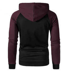 Sweat-shirts à manches longues à séchage rapide pour hommes, en coton mélangé, style basique, avec poche avant zippée, en tissu pur et original. - Product Image 6