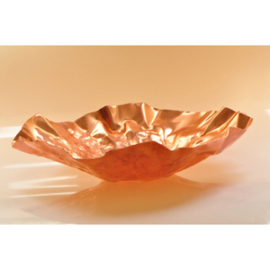 Frutero de Cobre Puro de Estilo Moderno y Lujoso, Diseño Martillado, Gran Capacidad, Acabado Brillante, Ecológico, Sostenible, Metálico, para Fiestas - Product Image 3