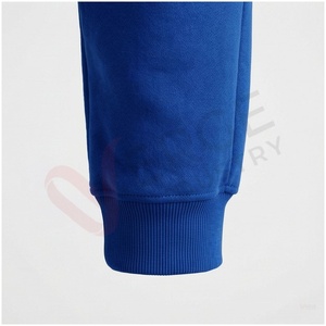 Ensemble de survêtement bleu à capuche pour homme, manches longues, couleur unie, respirant, coupe décontractée, pour l'automne, avec cordon de serrage - Product Image 6
