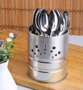 Best Quality Stainless Steel Spoon Holder Chopstick <b>Fork</b> Spoon Organizer Stainless Steel Strainer Utensil Holder - Product Image 6