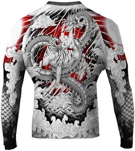 Equipo de entrenamiento sublimado MMA Bjj de manga larga para hombre de diseño personalizado de alta calidad - Product Image 6