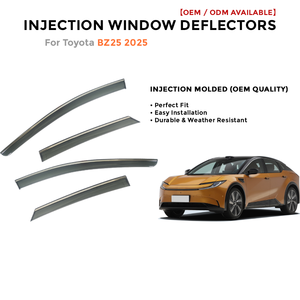 Déflecteur de Vitre de Voiture pour Toyota BZ5 2025 – Pare-Soleil et Pare-Pluie Injecté - Product Image 2