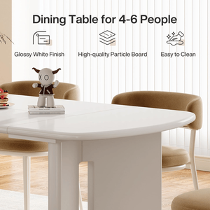 Tavolo da Pranzo Ovale con Piano in Marmo Solido Stabile e Durevole, Arredamento per Ristoranti e Sale da Pranzo di Appartamenti - Product Image 2