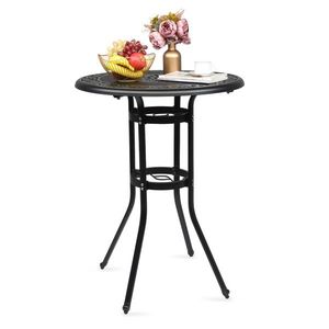 Outdoor Patio Cast Aluminum Round Bar Table 32*32*41" Durable and Stylish Furniture - Product Image 2