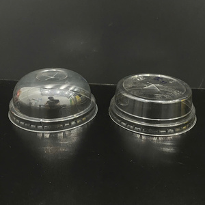 Venta directa de fábrica: Tapas de plástico PET transparentes desechables de 90/95 mm, tipo domo y planas, para envasado de bebidas en Vietnam. ¡Gran oferta! - Product Image 2