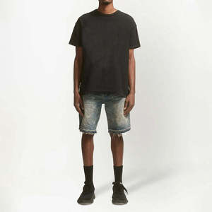 Shorts en jean pour hommes OEM, Nouveautés, Nouvelle mode estivale, Streetwear décontracté, Jeans de haute qualité, Lavage clair, Confortables et respirants - Product Image 2