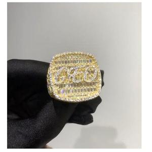 Best Quality Moissanite Diamond Hip Hop <b>Ring</b> For Men With <b>Iced</b> Out Luxury Design Perfect For Party Wear Special Events - Product Image 1