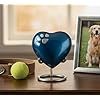 Heart-Shaped Ceramic Pet Urn for Dogs Modern Durable <b>Memorial</b> Casket - Product Image 6