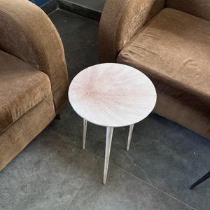 Modern Aluminium <b>Side</b> <b>Table</b> <b>Round</b> Metal Accent <b>Table</b> Handmade Coffee <b>Table</b> Living Room End <b>Table</b> Decorative Furniture - Product Image 5