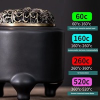 Brûleur d'encens en céramique vintage pour la décoration intérieure, magnifique brûleur d'encens pour salon, support d'encens parfumé, décoration de la maison
