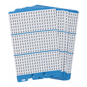 ฉลากหมายเลข PE กันน้ำ Brady Porta-Pack แบบรีฟิล แพ็ค 10 แผ่น สำหรับติดสายไฟและอุปกรณ์ - Product Image 2