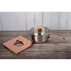 Set de table rectangulaire en cuivre avec découpe en forme de pomme, surface moderne en acier inoxydable antidérapante - Product Image 4