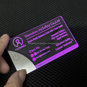 Tarjetas de Visita NFC LED Personalizadas, Tarjetas de Plástico Laminadas con Película Impresa Digital UV, Etiquetas Holográficas con Video, Impresión de Logotipos - Product Image 4