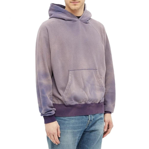 Sudadera con Capucha Unisex Oversize Tie-Dye de Algodón French Terry con Manga Raglán, Estilo Casual de Otoño, con Bolsillo - Product Image 3