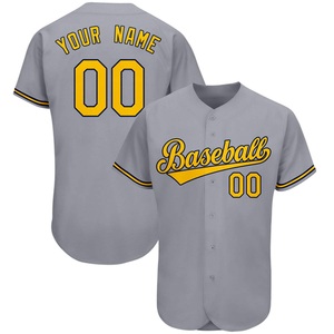 Factory Price 2026 100% Polyester Made Oem Custom Fashion Print Red and Black <b>Baseball</b> Full Button Jersey Order Now - Product Image 2