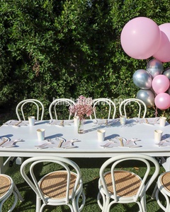 Chaises pour enfants en rotin faites à la main, style naturel moderne, pour la décoration de fêtes d'enfants, les boutiques et la location d'événements - Product Image 5
