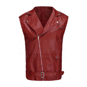 Gilet en cuir de qualité supérieure, 100% cuir, prix raisonnable, vêtements pour hommes, gilet en cuir taille adulte - Product Image 3