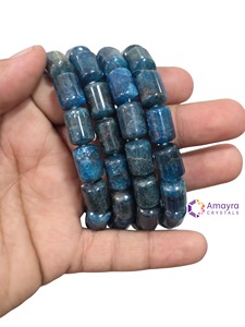 Pulsera Metafísica Hecha a Mano con Cuentas de Lapislázuli de Primera Calidad, 100% Genuina, AMAYRA CRYSTALS EXPORTS Gujarat - Product Image 4