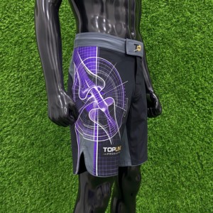 Shorts MMA pour hommes Topline, coupe athlétique, respirant, en spandex et nylon, vêtements d'arts martiaux mixtes - Product Image 2
