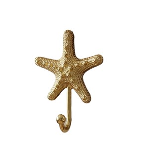 Brass Octopus Decorative <b>Hooks</b> Wall Mount Key Rack and <b>Towel</b> <b>Hook</b> Metal Plant Pattern for Bathroom and Clothing Use - Product Image 2