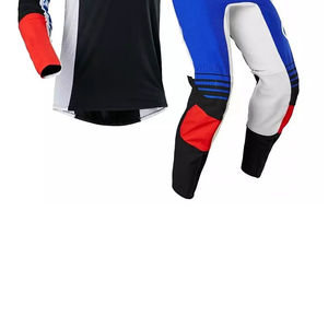 Traje de motocross hecho en fábrica con logo personalizado impreso, equipación de carreras MX para hombres, camiseta de carreras. - Product Image 5