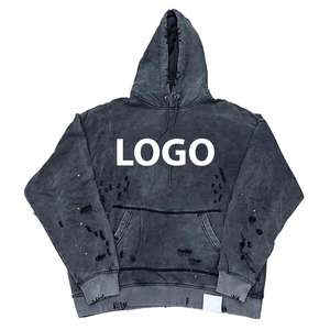 Nouvel Arrivage – Sweats à Capuche Personnalisés Effet Vieilli Tie-Dye, Coupe Oversize en Molleton Bouclette, Lavage Acide, Effet Délavé Soleil, Tricot Uni, OEM - Product Image 4