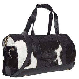 Fournisseur en gros de sacs de voyage en cuir de vachette véritable fait main, avec poils, OEM, sur mesure, export, qualité supérieure - Product Image 5