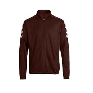Men's Maroon Full-Zip Racer <b>Jacket</b> Solid Color Sporty Stand Collar Polyester <b>Long</b> Sleeve Autumn Wear Regular Fit Breathable - Product Image 3