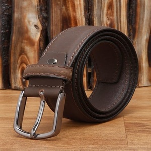 Cinturón de Cuero Genuino para Hombre de Alta Calidad, Diseño Personalizado al por Mayor, con Hebilla de Cobre Sólido - Product Image 3