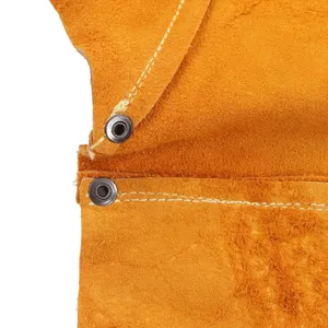 กางเกงหนังแท้สำหรับเชื่อมโลหะ ป้องกันไฟ ทนความร้อน แบบผ้ากันเปื้อน ป้องกันขา สำหรับช่างเชื่อม ชุดป้องกันความปลอดภัยสำหรับงานเชื่อม - Product Image 3