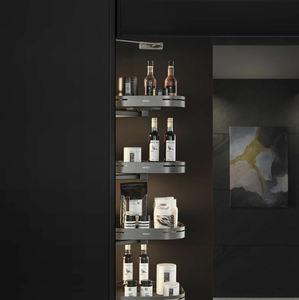 Cuisine Moderne Personnalisée JY Project, Armoires Sans Cadre en MDF, Panneaux Mélaminés, Design Facile à Nettoyer, Multifonctionnelle, Ensemble Complet - Product Image 6