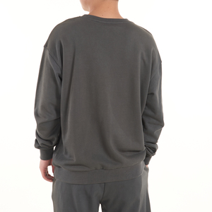Ensemble de survêtements décontractés pour hommes avec logo personnalisé, sweat-shirt et pantalon de survêtement à motif uni pour l'hiver, écologiques - Product Image 5