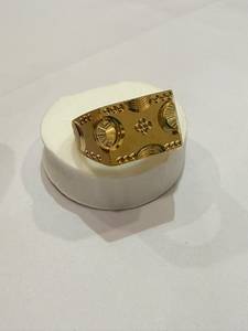 Anillo de Diseño Geométrico Circular para Hombre, Chapado en Oro, de Latón, Joyería de Moda, Regalo, Hecho a Mano, Producto al por Mayor - Product Image 3