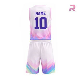 Uniformes de Baloncesto Personalizados para Equipo, Conjunto de Camiseta Reversible para Adultos, 100% Poliéster, Transpirable, Absorbe la Humedad, Tallas Grandes - Product Image 2