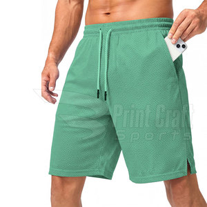 Shorts de malla de color sólido hechos en Pakistán, servicio OEM, shorts de malla para hombre al por mayor. - Product Image 2