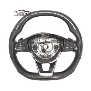 Volant de direction de voiture Ever-Carbon Racing ECR, <span class=keywords><strong>prix</strong></span> d'usine, vente chaude, pour <span class=keywords><strong>Mercedes</strong></span>-Benz <span class=keywords><strong>AMG</strong></span> Classe C W204 <span class=keywords><strong>C63</strong></span> W212 W218 W207 W172 SLK - Product Image 1