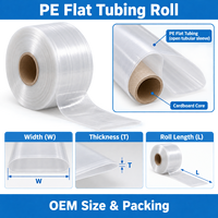 Rouleaux de tube plat en PE transparent personnalisés Proline Vietnam jetables pour l'emballage de pièces industrielles, fabrication de sacs thermoscellables, fabriqué au Vietnam
